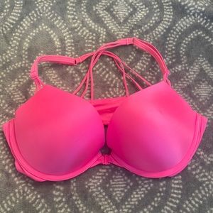 Pink Bombshell Plunge Bra